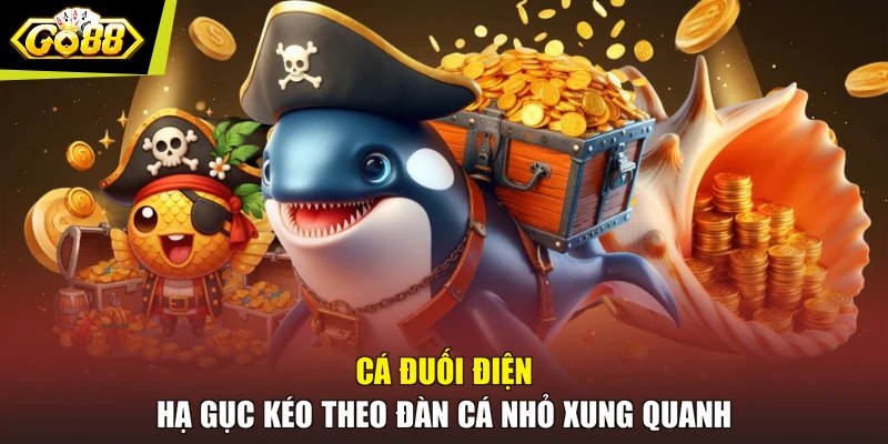 Cá đuối điện hạ gục kéo theo đàn cá nhỏ xung quanh