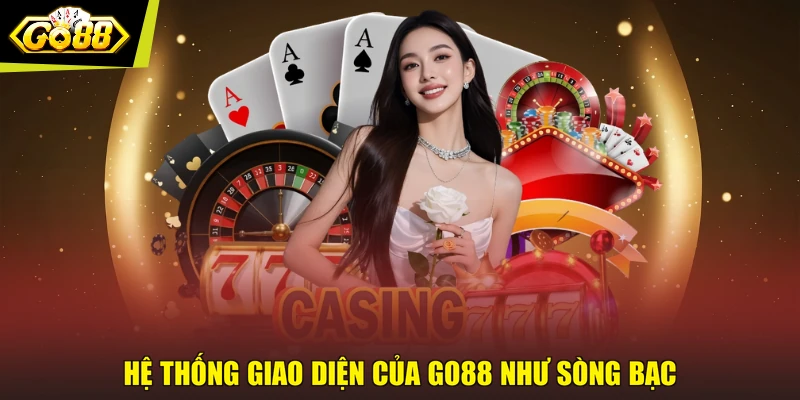 Hệ thống giao diện của GO88 như sòng bạc