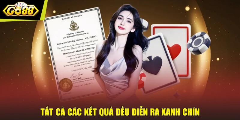 Tất cả các kết quả đều diễn ra xanh chín